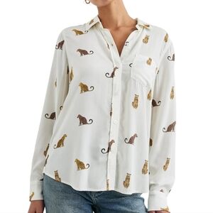 Rails Kathryn shirt Wild Animals Print....Size XL